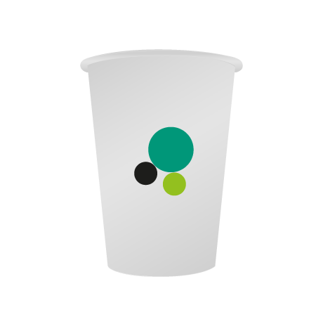 Pappbecher BIO | 220 ml einwandig | rundum bedruckt